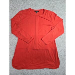 Lauren Ralph Lauren Long Shirt Womens Long Sleeve Half Button Size Large